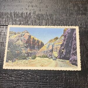 Vintage Postcard of Painted Canyon Near Palm Springs, California!